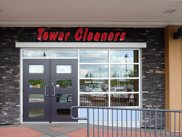 Aspen Landing Shopping Centre Tower Cleaners store. #122 - 366 Aspen Glen Landing SW , Calgary, Alberta, (403) 217-0777