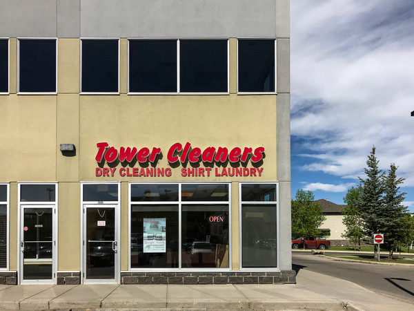 Evergreen Tower Cleaners store. #211, 2250 - 162 Ave SW, Calgary, Alberta, (403) 201-0272